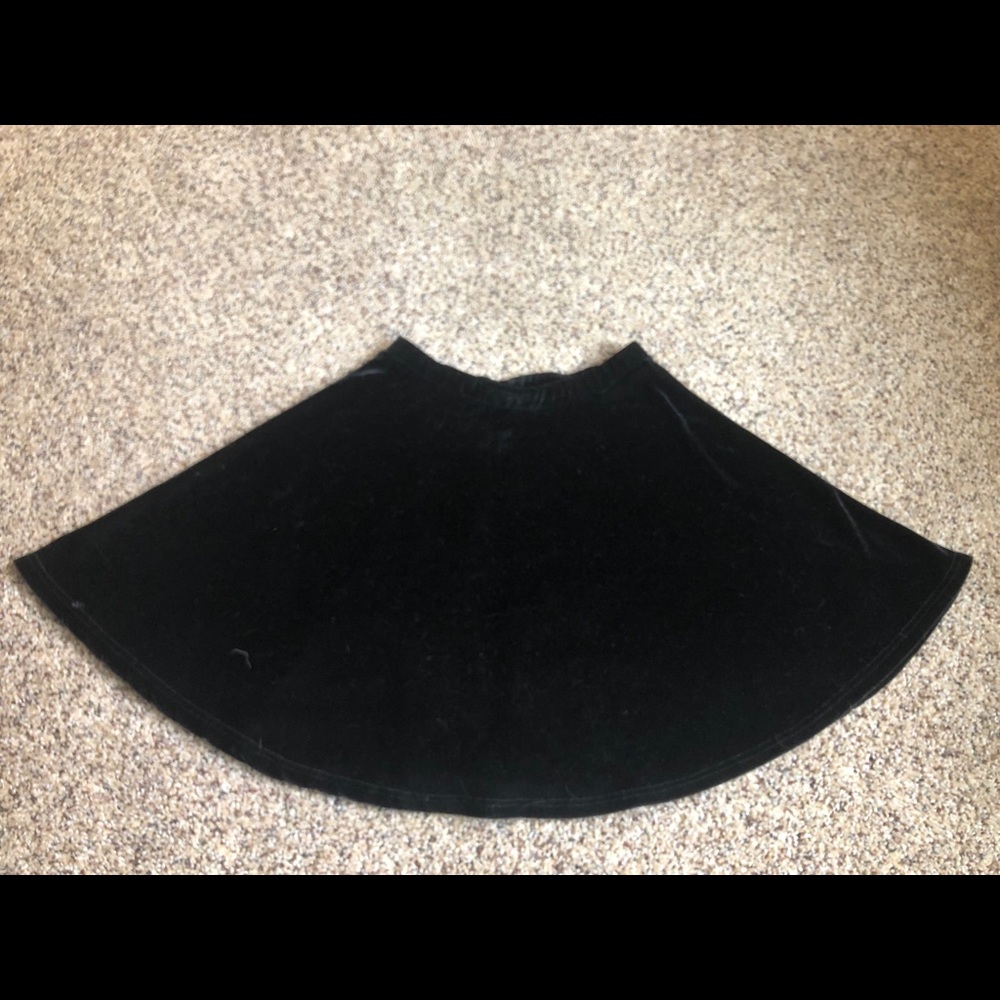 Black Velvet Skirt